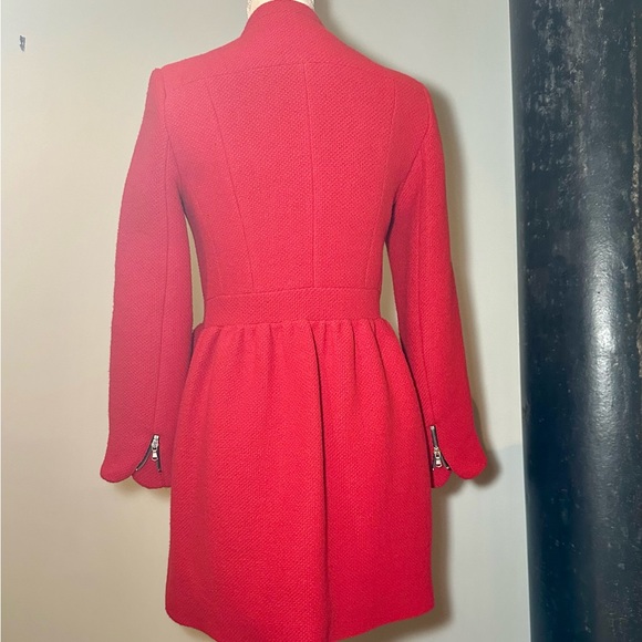 Zara vivid red jacket, fitted at waist - Picture 2 of 8